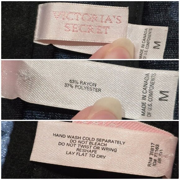 Victoria’s Secret Underbust Corset | Blue Black Floral Rayon Polyester | M - Picture 14 of 15